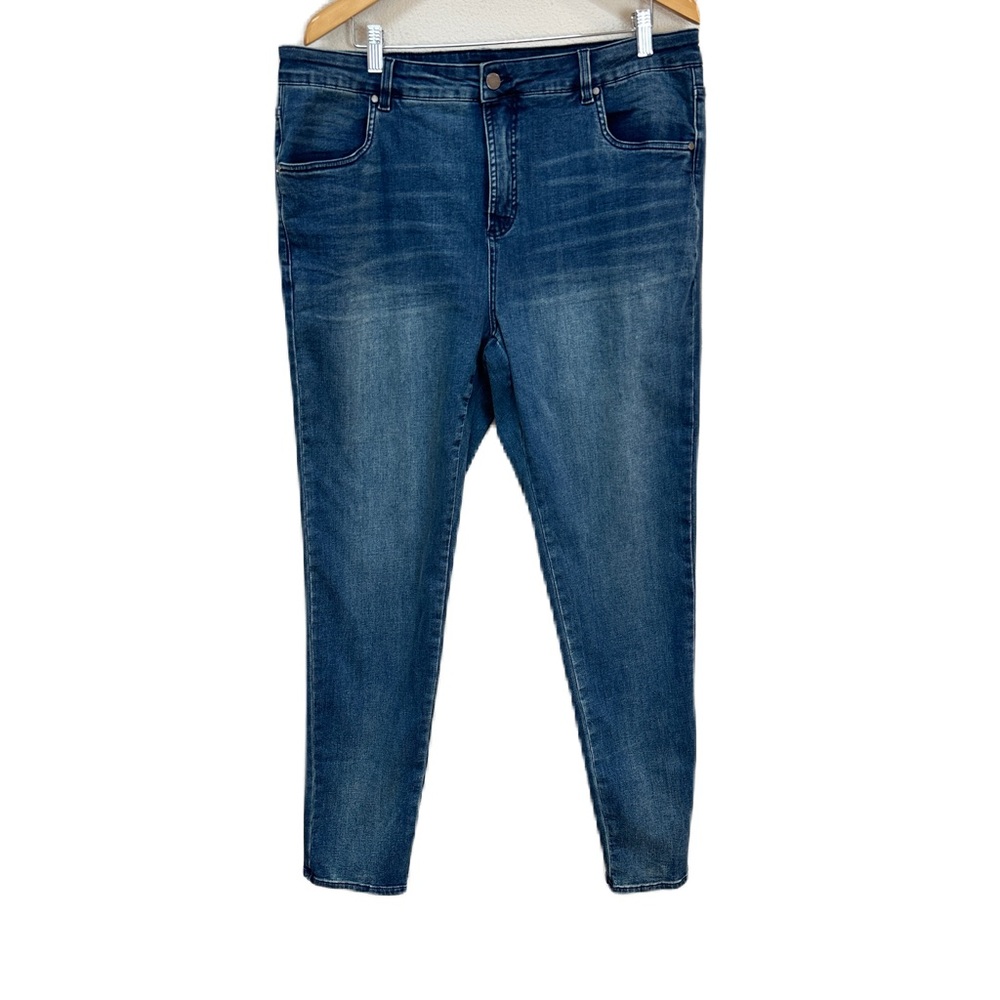 Universal Standard Seine Ankle Skinny Jeans Medium Wash Women’s Sz 18L‎ Long